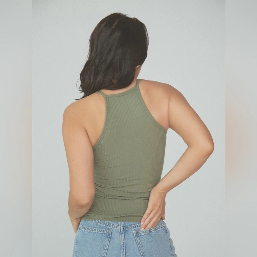 Klassy Network Ribbed High Neck Brami - Picture 4 of 12